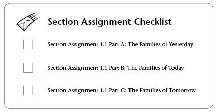 section assignment checklist
