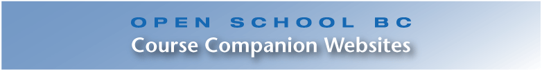 Open School BC Course Companion Websites