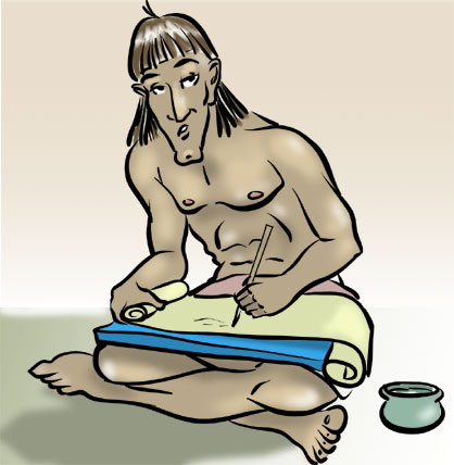 An Egyptian scribe