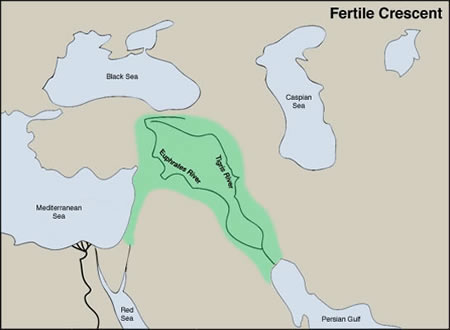 Map of the Fertile Crescent