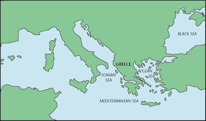 Map of Greece