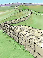 Hadrian's Wall in Great Britain
