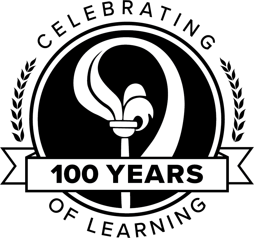 100 years celebratory logo